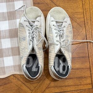 P448 Men's Sneakers in Cream and Gray